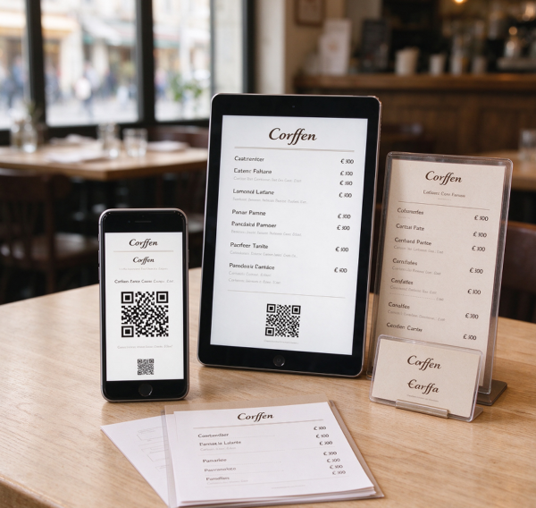 QR Code Menu Page Visual Package