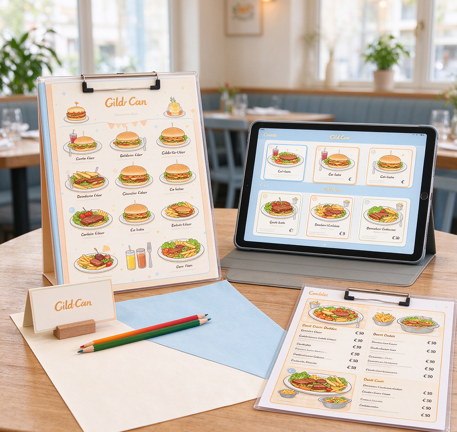 Children’s Menu and Activity Sheet Customization Package
