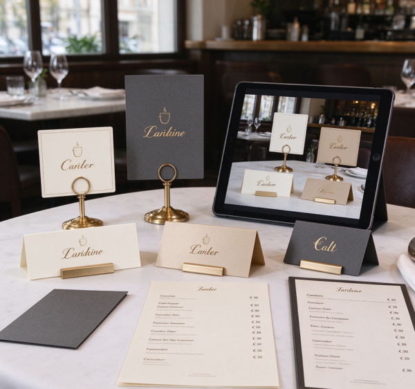Table Sign and Tent Card Refined Layout Package