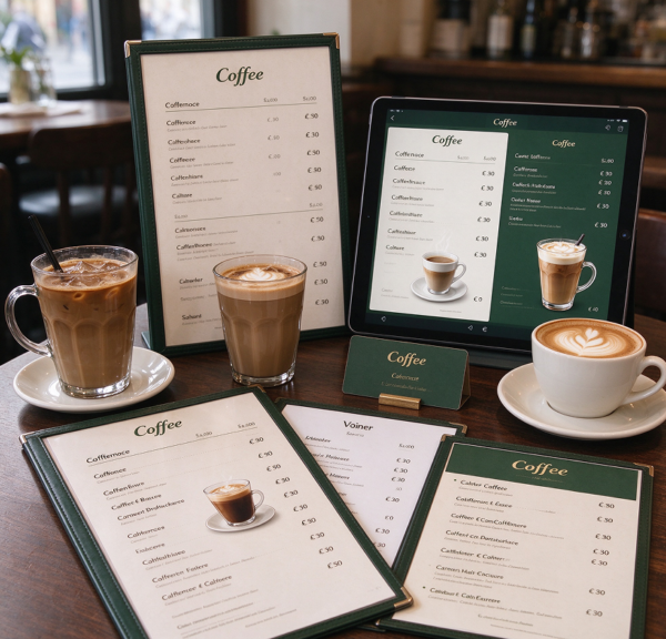 Beverage Menu and Price List Combination Package