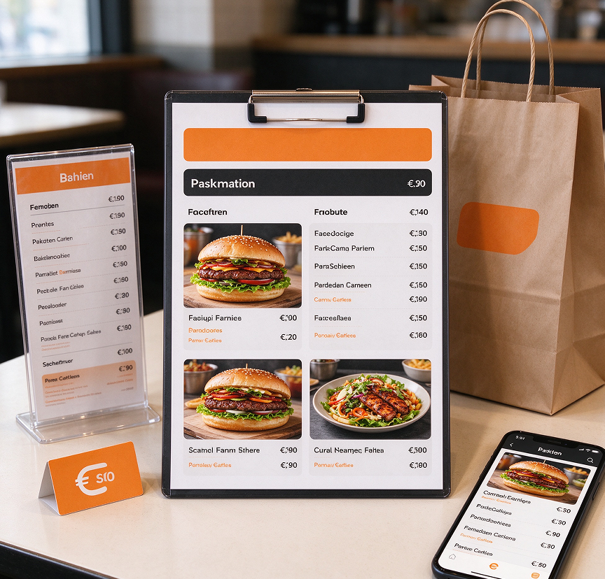Quick-Service Takeaway Menu Rapid Package (Single-Page Edition)